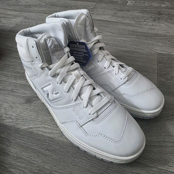 New Balance 650 White White Grey BB650RWW‎ Men\'s 13 main image 6